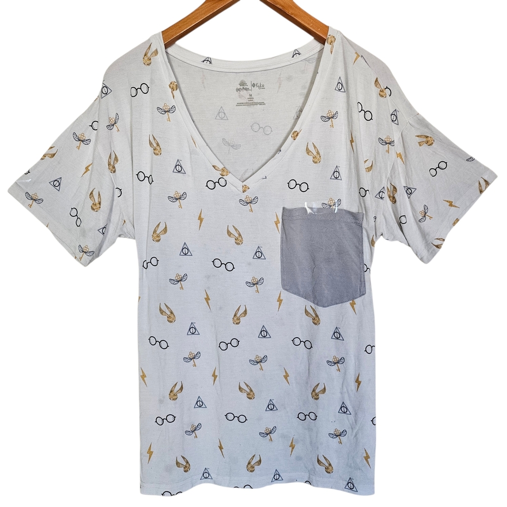 Kyte Baby Living Adult Ladies Harry Potter Icon Bamboo Relaxed Pocket Tee Medium